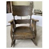 Antique Wooden Rocker Circa 1900s-Continue