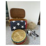VTG Picnic Basket, Food Covers, & a Patriotic