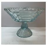 Jeannette Glass Louisa Light Ice Blue Fruit Bowl