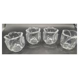 4PC 24% Fine Led Crystal Votive Candle Holders