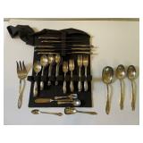 55PC Rogers Silverplate Flatware