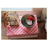 Decorative Holiday Lot with Candle Holder &
