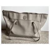 Liz Claiborne Shoulder Bag W/Leather Trim