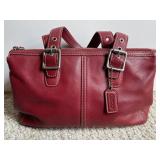 Coach Red Legacy SOHO Leather Shoulder Bag
