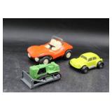 3 Tonka Toy Vehicles in Various Colors