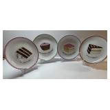 Dessert Excuses 4pc Porcelain Plates W/Storage Box