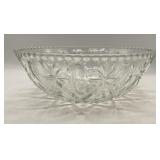 Crystal Cut Glass Serving Bowl-See Photos