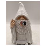 Smoking White Wizard Gnome Approx. 3" T-See Photos