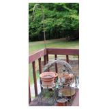 Garden Decor With Terracotta Pots and Stand
