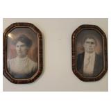 Framed Oval Portraits, Early 20th Century