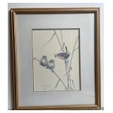 Rare VTG Guy Coheleach Billed Marsh Wren Print