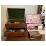 3 Jewelry Boxes W/Assorted Jewelry & Pins-Cont.