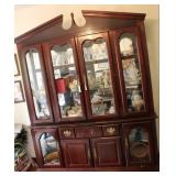 Potomac Cherry Lighted China Cabinet