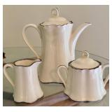 Ceramic Coffee Set with Cream and Sugar