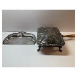 Silver Plated Crumb Tray & Crumb Shovel