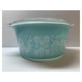 VTG 1QT Pyrex Butterprint Amish Casserole Dish