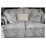 Broyhill Upholstered Floral Loveseat Sofa