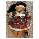 Handmade Cloth Doll with Painted Face