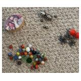 Vintage Marbles, Jacks, and Accessories