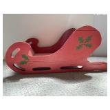 Wooden Santa Sleigh Decor-Cont.