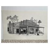 Pen & Ink Drawing of an Old Fashion-Cont.