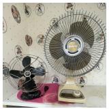 2 VTG Fans-Eskimo Metal Electric Fan Model 75A and