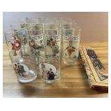 Collection of Assorted Norman Rockwell Glassware &