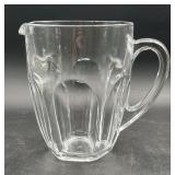 Crystal Pitcher 5" Diam x 6.25" T-See Photos
