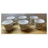 6PC Corelle Strawberry Coffee/Tea Cups-See Photos
