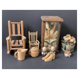 Collection of Wooden Rustic-Style Decor-See Photo