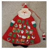 Santa Quilt Advent Calendar Wall Hanging