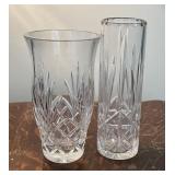 2 Crystal Glass Vases-Cont.