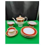 9 pcs Noritake Rubigold China