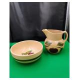 Watt Pottery Bowl & Pitcher