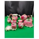 Vintage Ceramic Apple Theme Serving Set