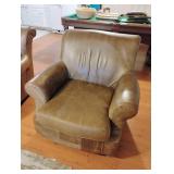 Faux Leather Armchair #1