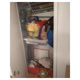 Closet of Christmas and Halloween Items