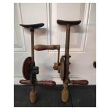 2 Antique Hand Drills