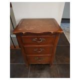 Drexel Peasant Provincial Mid Century Side Table