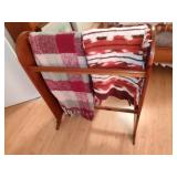 Quilt Rack and Blankets