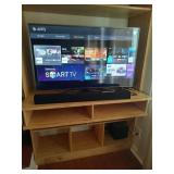 Samsung 49" TV, Vizio Sound Bar, Subwoofer