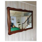 Large Wooden Framed Mirror