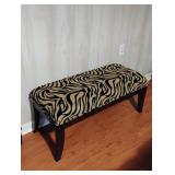 Tiger Print Bench Seat