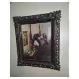 Mirror with Ornate Wood Frame
