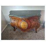 Marble Top Louis XV Style 2 Drawer Chest