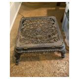 Antique Florence Machine Oil Stove Stand & Basket
