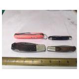 4 Assorted Knives
