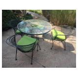 Wrought Iron Outdoor Table & 4 Chairs