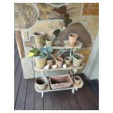 Plant Stand & Contents