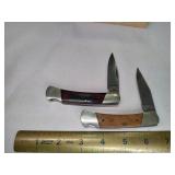 2 Parker Damascus Knives